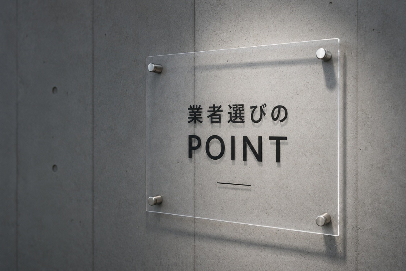 業者選びのポイント