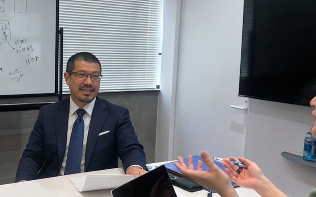 税理士へのインタビュー風景